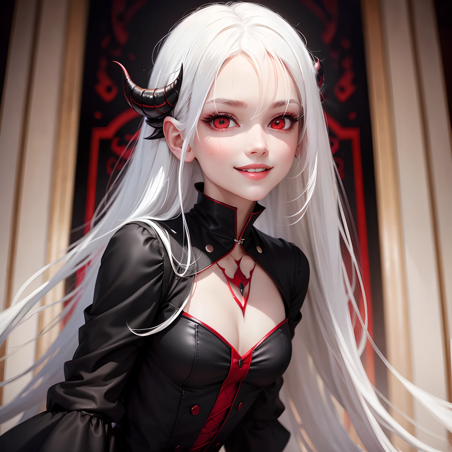 vampire. (((a lot of blood flowing out of her mouth down her face))). slim, petite, beautiful, sensual. (((teeth like dracula))). red lipstick, black dress. dark eyeshadow. overalldetail-detail_++_-_overall_detail , kkw-skin-det-all_checkpoint_skin_detail_-_skin_detail_v1.0, <lora:hipoly_3dcg_v7-epoch:0.7>, <lora:GoodHands-vanilla:0.7>