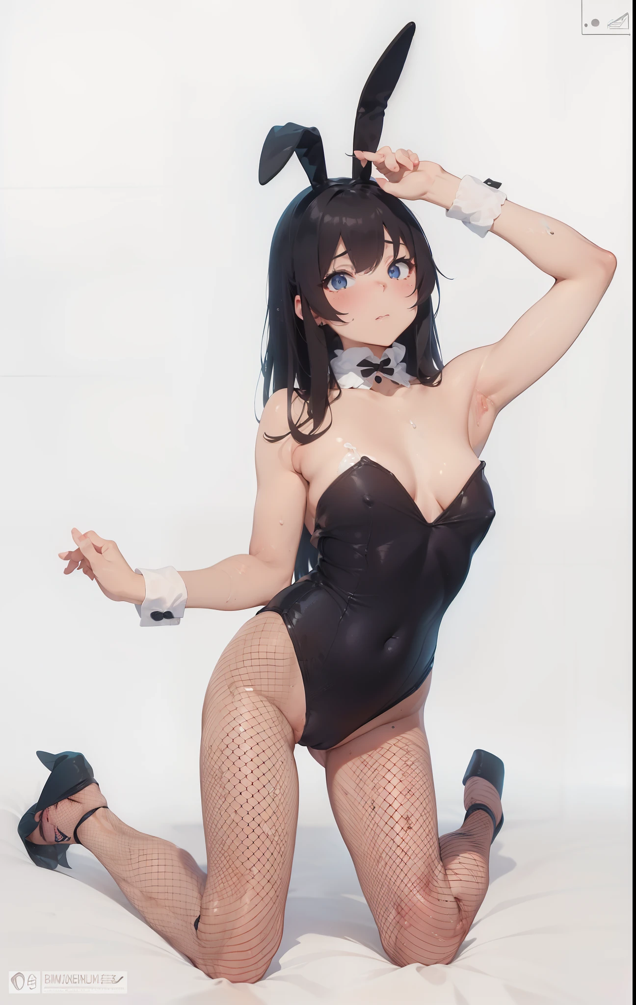 ((((bunnygirl)))) (((Kneeling)))、((((small tits)))) ((((twin-tail hair))))、((((Thin pubic hair))))、((((swim wears)))) ((((fullnude))))(((View here)))、(((Shyness)))、(((fullnude))) 1 Adult Girl,NSFW,,(younger sister),(gals),(long)(((Complete nudity))), (small tits, delicate and long legs)A slender,((Black hair)),((Blue eyes)),((Very embarrassed)), (((slender))), ((cum all over the body)),,(((masutepiece))), (bich),(crass room),(((Best Quality))), ((Ultra-detailed)), ((full of sweat)), ((extremely delicate and beautiful)),(dripping),((No Underwear)), (((Gesture to take off the shirt))), (Long hair), ((cum all over the body))((red blush))((embarrassed from))((Underhair))((エロ))(((barechested))) ((top-quality))、((masterpiece))