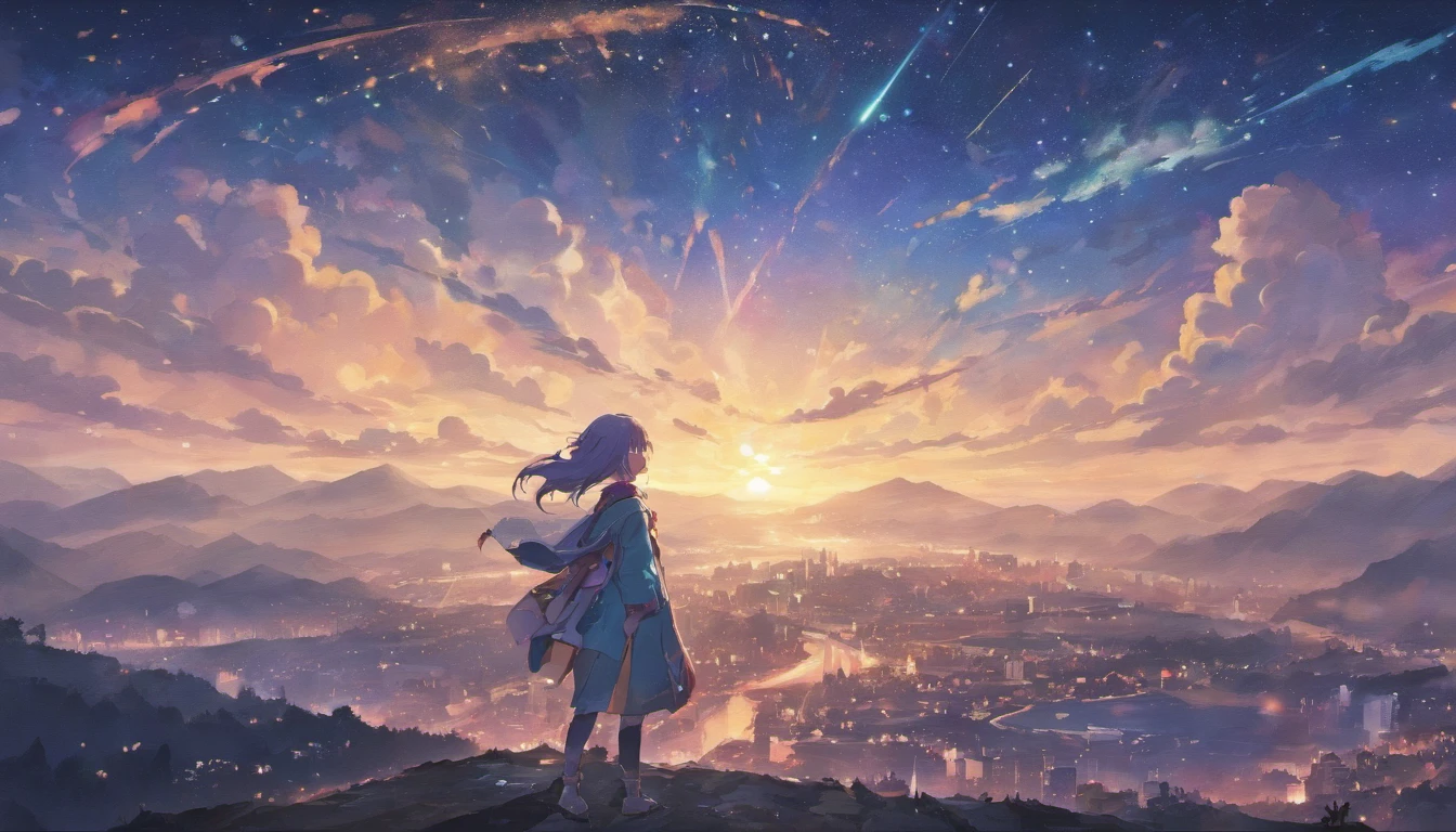 the night,Next quarter of the month,Ring Cloud,Rolling Mountains,Sparkling River,Starlight,empty