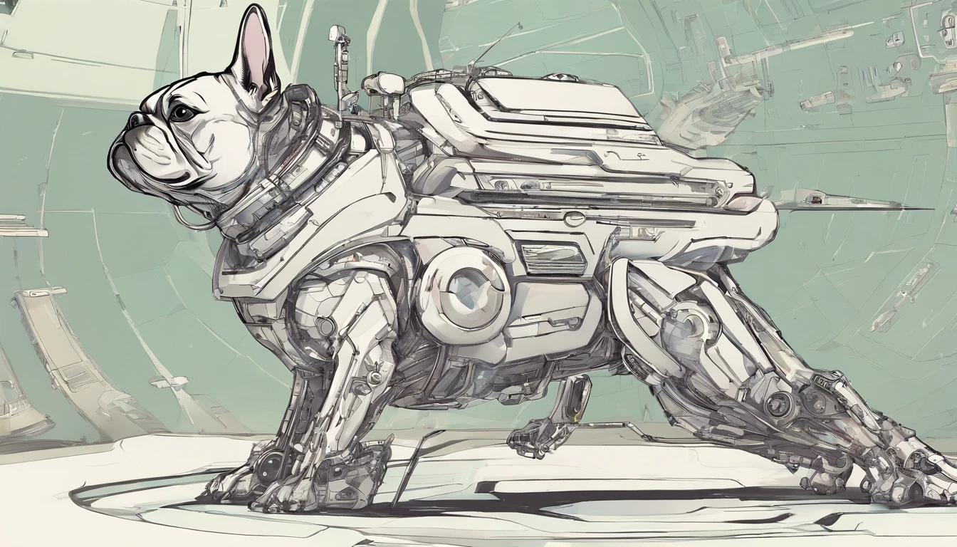 Anime style　French Bulldog