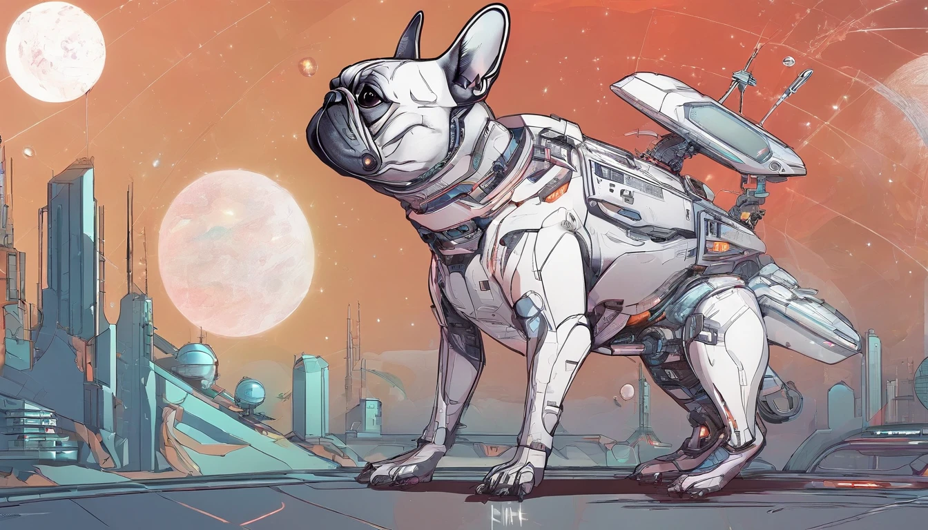 Anime style　French Bulldog