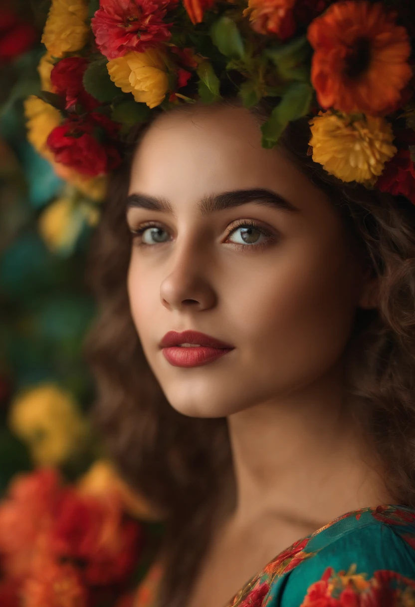 retrato de uma menina de 19 anos chorando