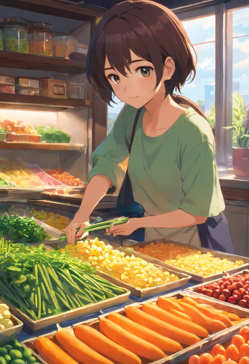 obra-prima, melhor qualidade, chave com seu interior de legumes, healthy food key, flutuando no fundo preto, Smooth and realistic lighting, sombra real.