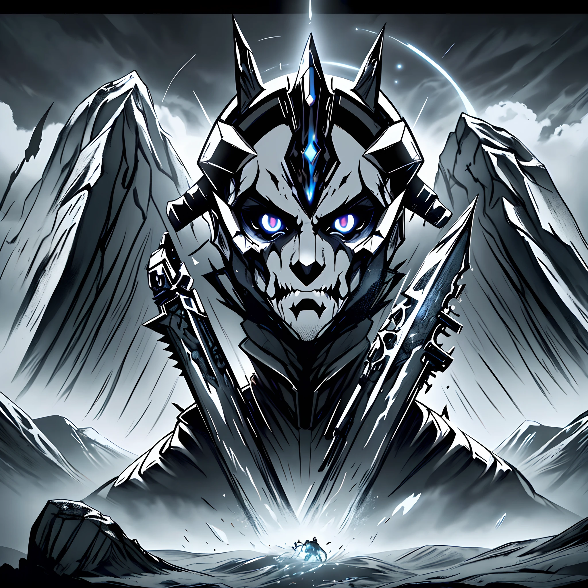 anime of horrific cosmic abyssal formless creature wielding a powerful planet destroying weapon to pierce the heavens full body portrait , 8k, anime aesthetic, cinematic, dramatic, ominous, symmetrical #aitextpromptgenerator #aitextpromptgen #aigentools