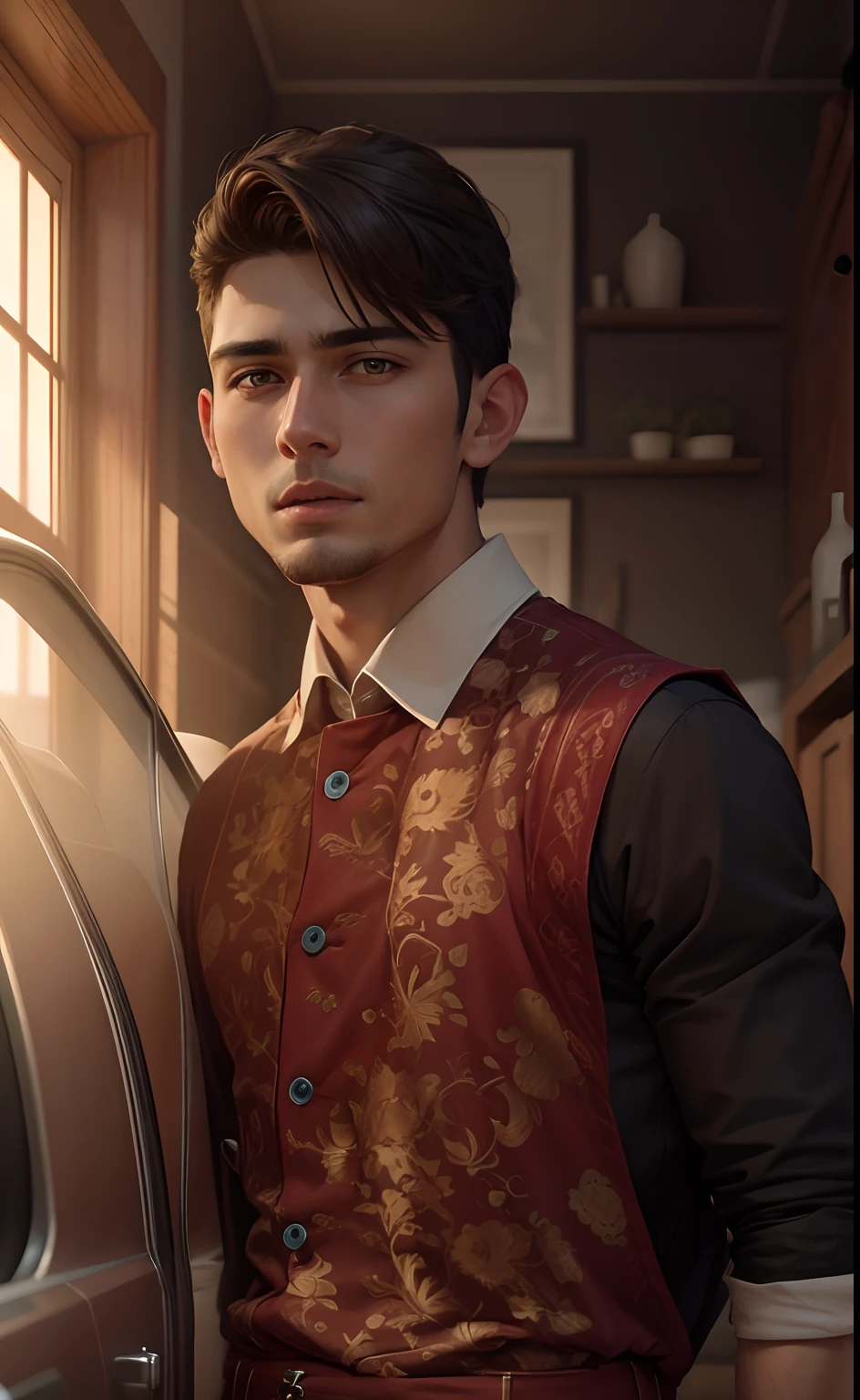 Handsome boy realistic hd photo