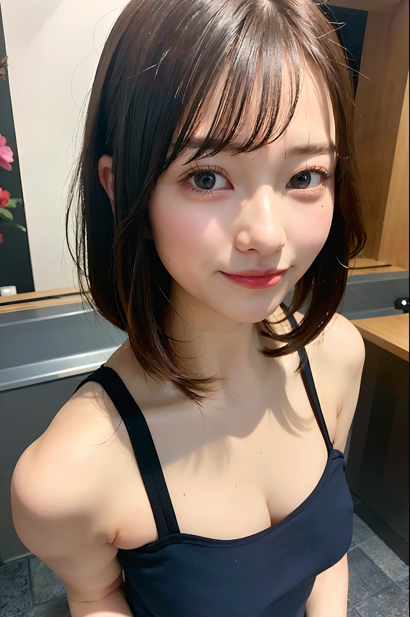 (Realistic:1.3、Ultra HD、Ultra-high resolution、8k、Japanese Housewife、At work、In the bedroom、bed)、((Looking into the camera:1.8))、(Extremely realistic skin texture:1.4)、(Realistic:1.3)、short hair、(Embarrassed look:1.6)、(blonde:1.1)、(40-year-old woman、Mature Woman)、Ponytail hairstyle、(Lift your left arm and show your armpit:1.3)、(Armpit close-up:1.4)、(Shooting from the side:1.2)、necklace、Earrings、((Small breasts:1.5))