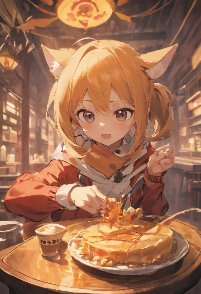 Entered in a coffee cup、Chihuahua、Hold out your face and hands