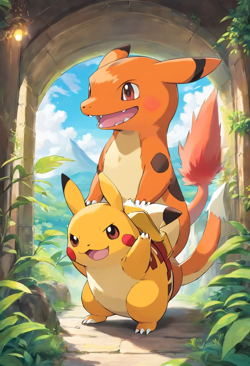 Salameche Pokémon , Pokémon style ghibli , Pokémon , Charmander ghibli