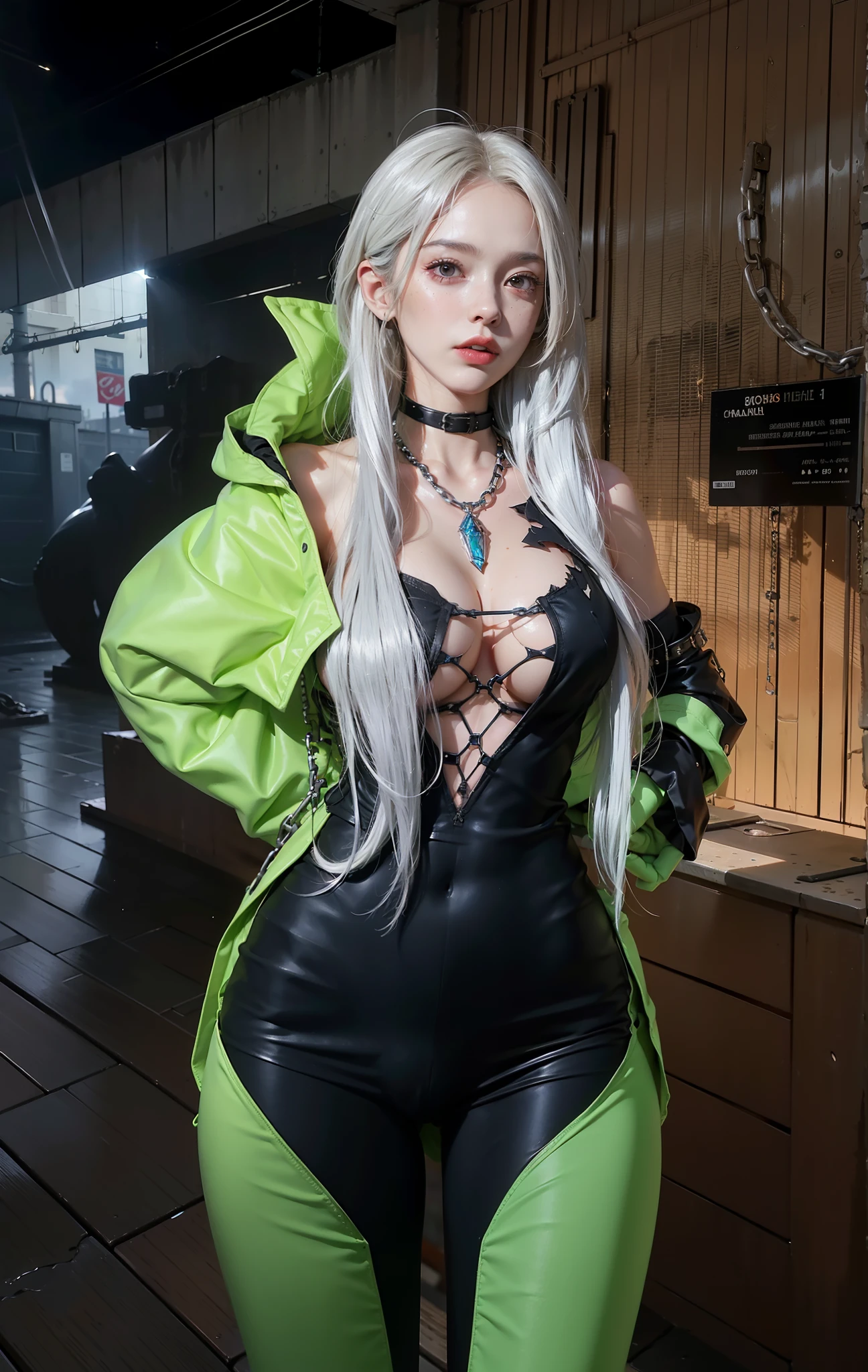 ,((Wearing a torn sheer costume of a superheroine)),(, No bra)), Wet crotch, Wet thighs, Beautiful girl with accentuated slender abs: 1.4, (((nipple tips protruding, areola is protruding, The shape of the pubic region is clearly visible)), sixpack abs: 1.4, Bust Botox, Photo, Sharpness, Unique 850 4, Koda850 k portrait camera, F1.6 shots, Ultra-realistic textures, Spectacular light textures, Cinestil 800 Fashion Mechanics, (futuristic sci-fi battle fashion: 1.1), (tied perfectly by chain), Restraint, Slaves, collars, ((wide prison with sunlight)), Dark fantasy, Realistic material details, extreme hight detail, Ultra-realistic materials ((Torn costume))), Wet, Cloudy, (Chained)), ((big emphasized by chains)), ((chains digging into crotch)), ( (Collar)), (, No bra), shredded costumes, broken golden shields and battle spears,, White combat gloves, Combat shoulder armor, Blood splattered on the face, Blood splattered, Realistic, (Bruises, Dirty, ripped clothing, skimpy clothing, Blood: 1.3),  Torn Cape, Torn pantyhose, Long legs, ((iron pipe in the crotch)), Metallic shackles and fetters, ((chains hung from heaven)), Wet crotch is clearly visible, Swarovski's sword and the ??????? beneath his feet, (futuristic sci-fi battle fashion, Torn mesh stockings),