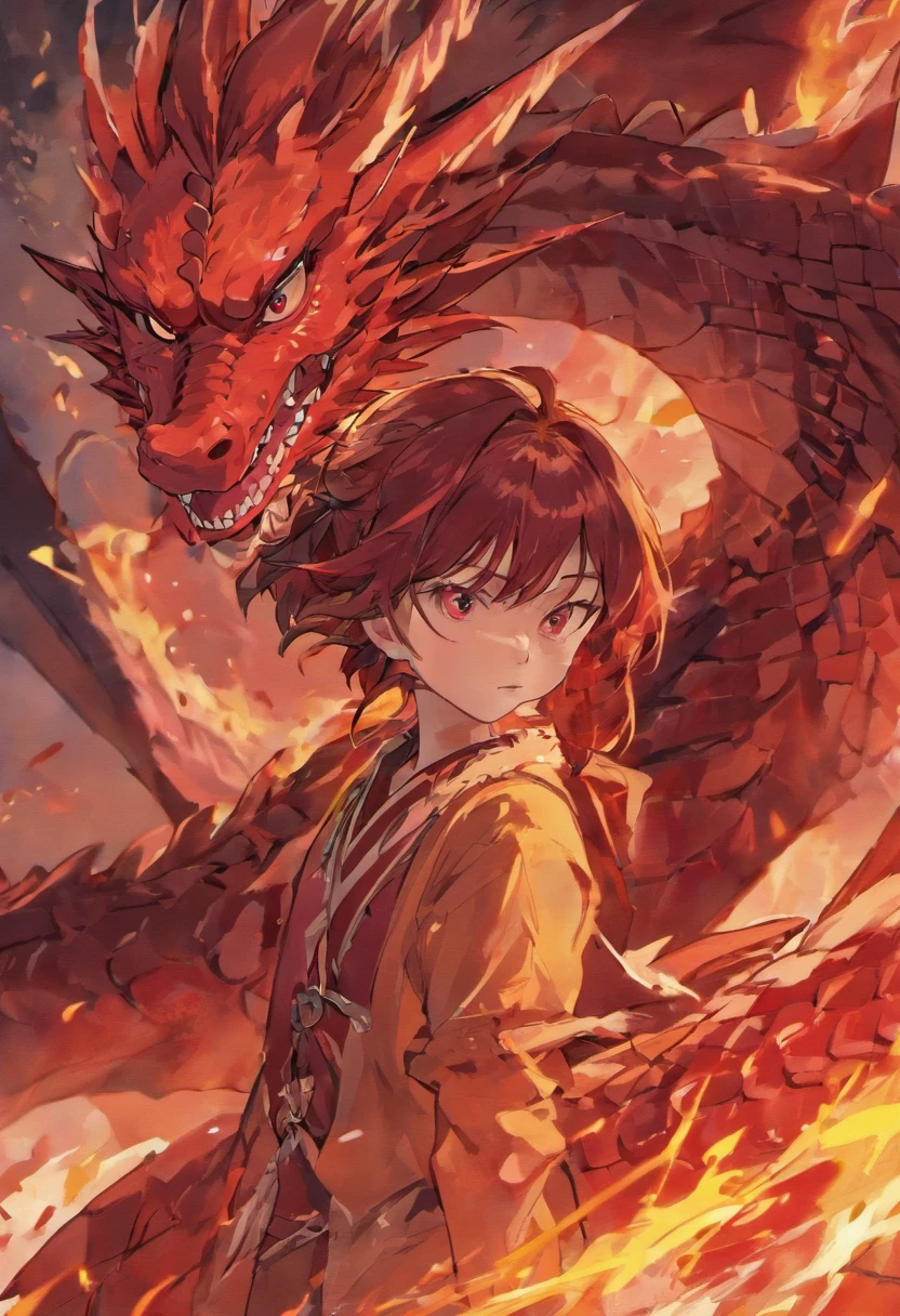 Close-up of a red dragon with a white background, red dragon, red dragon, European Dragon, a dragon,drogon,the devil in hell as a dragon