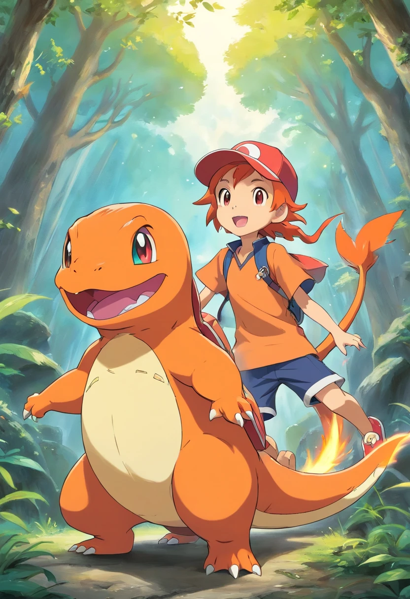 Charmander Pokémon , Ghibli style Pokémon , Pokémon , Charmander ghibli , charmander , Style Mononoke , charmander