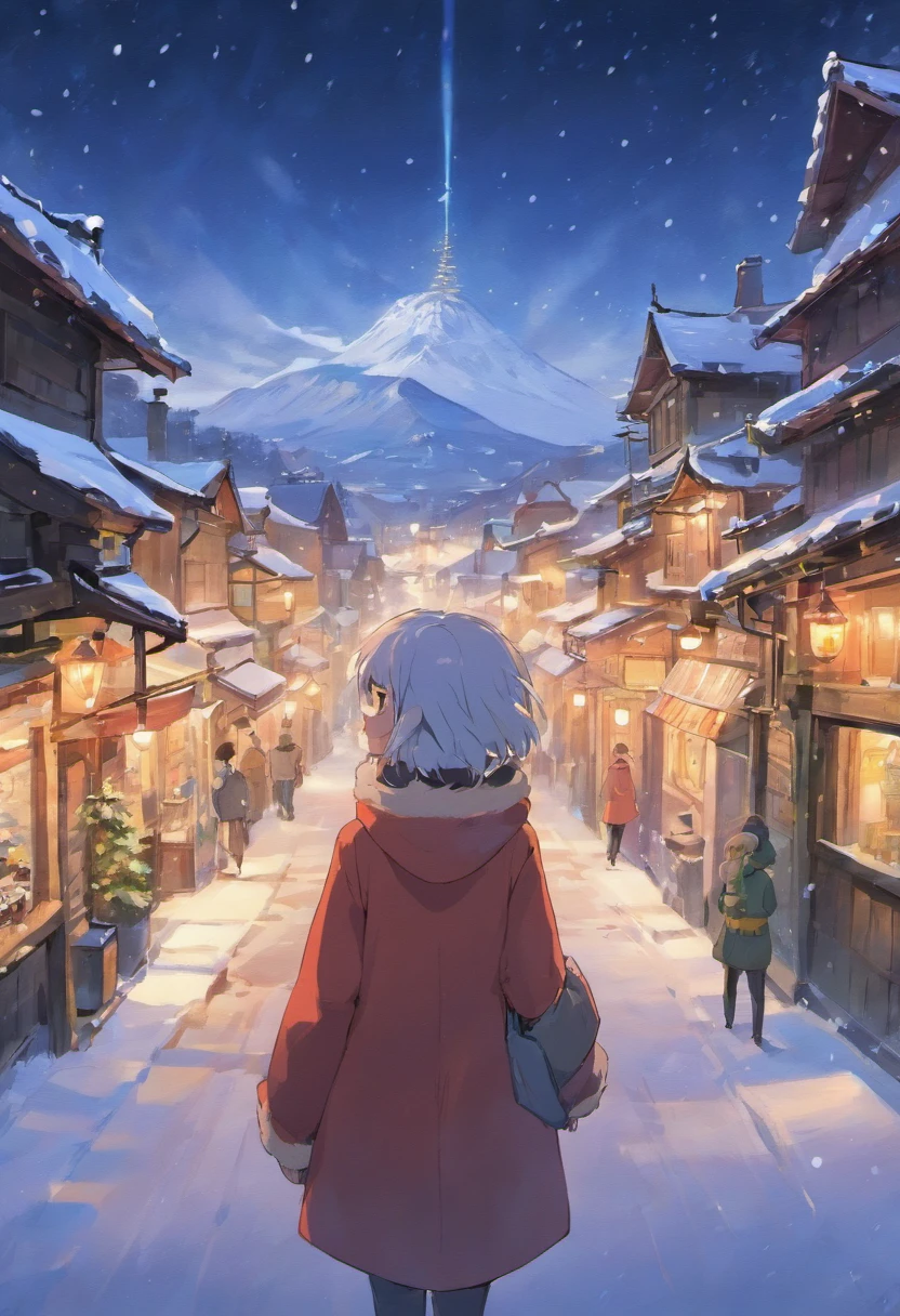 Studio Ghibli Hayao Miyazaki,Scenic views,Northern Villages,snow,winter