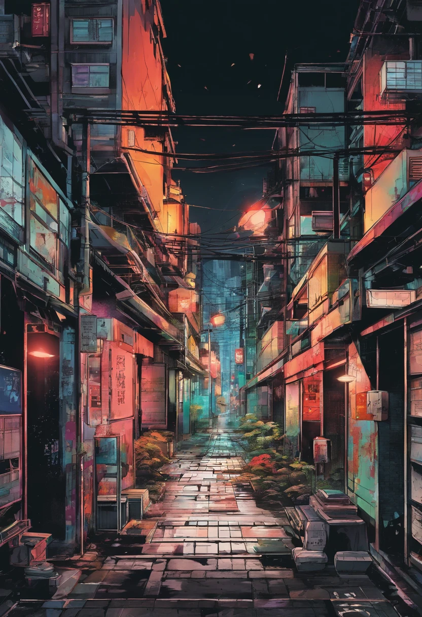 Dirty and dark alley