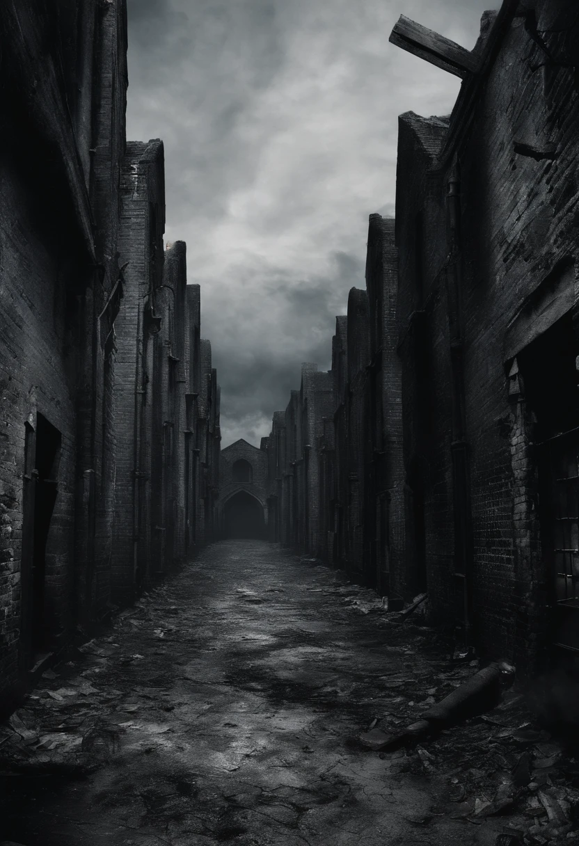 Dirty and dark alley
