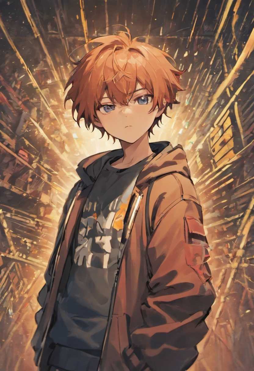 Develop 4 frames: an animated sequence of a young man in hip-hop style clothes, frame by frame. The movement swings slightly,The head has wolf ears,schoolboy,ancient wind,Two-dimensional style,