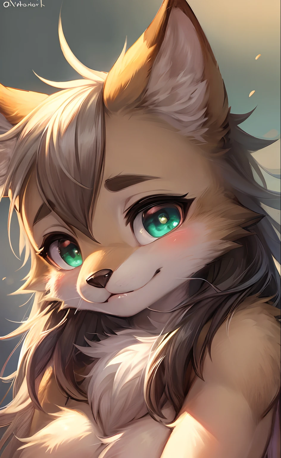 furry, cute face, ambient light, ultra detailed fur, volumetric light