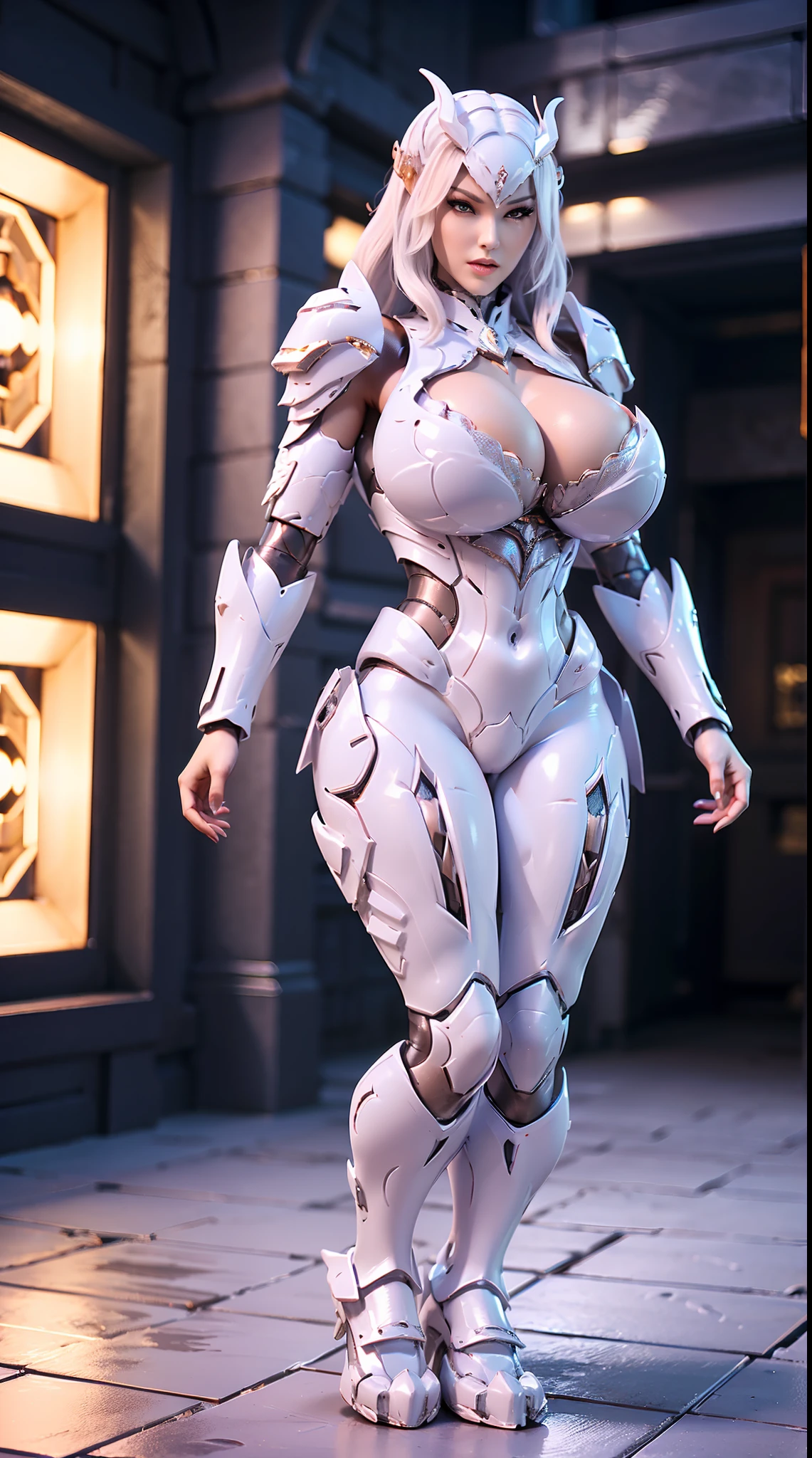 (3D REALISTIC), (DRAGON HEAD), HUGE FAKE BOOBS, (BEAUTIFUL FACE), (WHITE, BLACK), (MECHA ARMORED GEAR), FUTURISTIC DRAGON MECHA SUIT, (CLEAVAGE), (SKINTIGHT YOGA PANTS), (SEXY LEGS), FRONT, (STANDING), SLENDER SEXY BODY, MUSCLE ABS, UHD, 8K, 1080P.