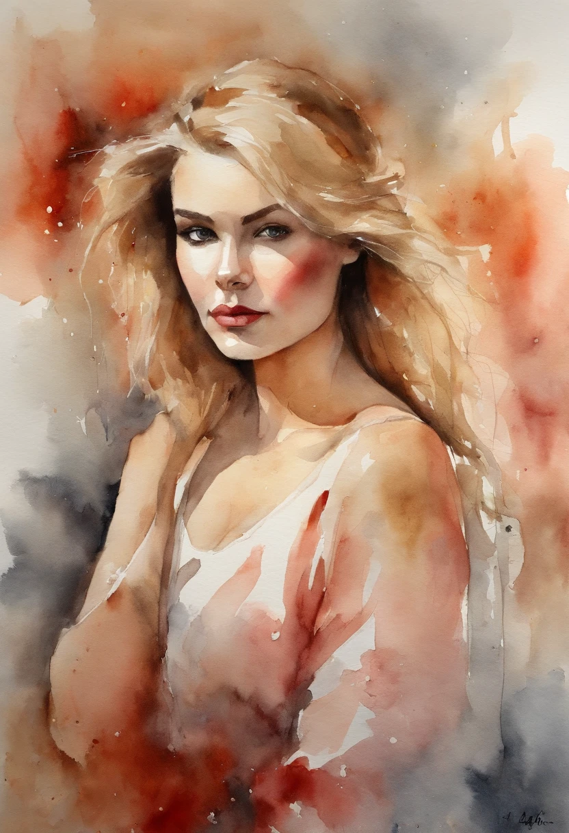 (obra-prima, mejor calidad),1chica joven sensual rubia con cabello claro sentada en un Lanborghini rojo, la mano debajo de la barbilla, warm lighting, vestido corto, primer plano borroso