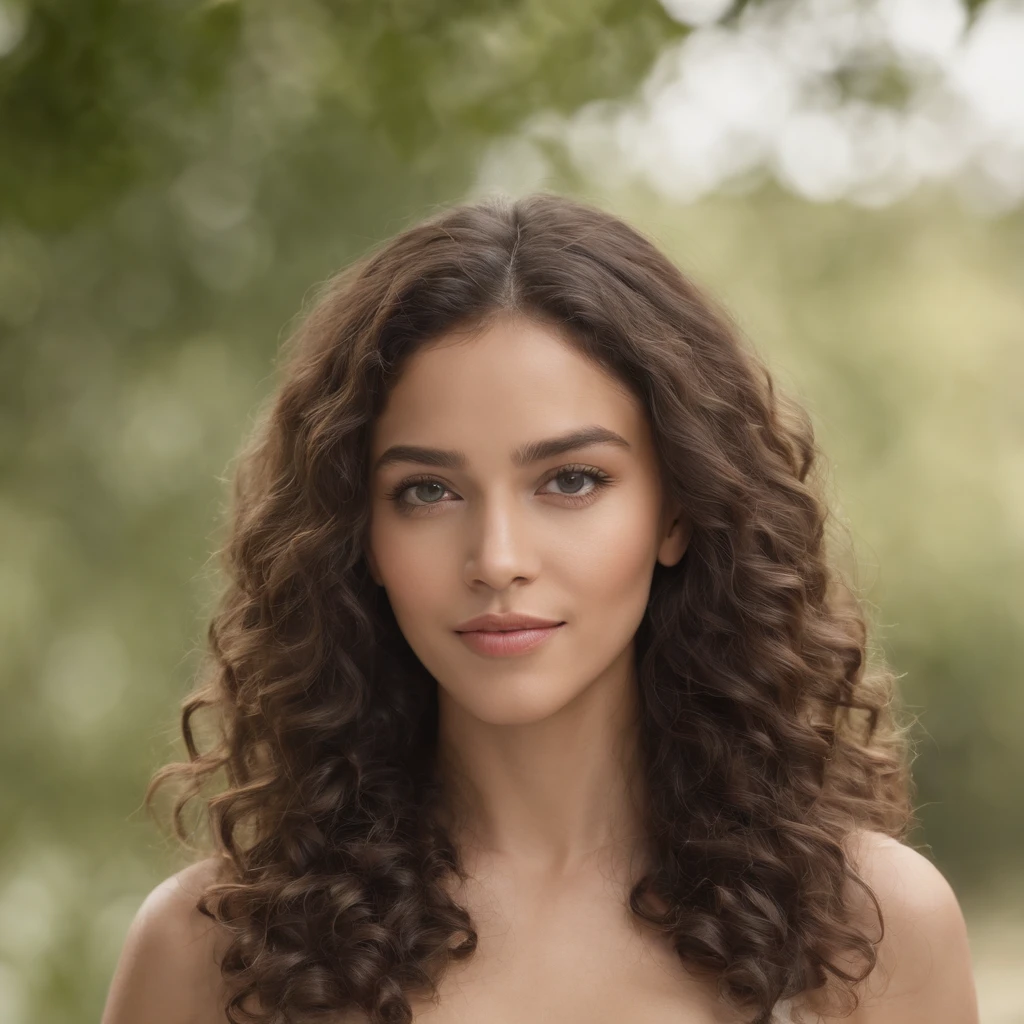 1 femme noire, photo realist, Detailed face, Rue vide, very high detail, curly hair, profondeur de champ, cheveux noirs, , corps entier, poil pubien, Souriant, cheveux long, sundress, yeux vert, belle dent