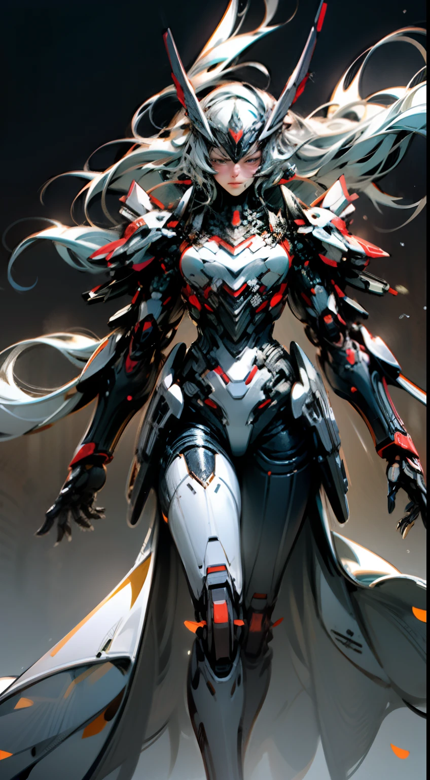 a masterpiece, the best quality, High Quality, (futurism:1.1), (cyberpunk clothes), movie lights, (Exquisite future), Beautiful and beautiful, Ultra detailed, Great composition, floating, Depth of field, (Very detailed CG,Unity 8k壁纸), (Beautiful detail background), Beautiful hair details, dramatic lights, GOGETTA, mecha,Bestquality,ultrahighres,photoreal
