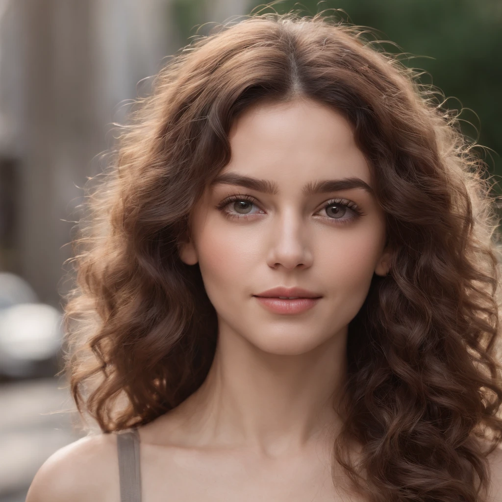 1 femme noire, peau noir clair, photo realist, Detailed face, Rue vide, very high detail, curly hair, profondeur de champ, cheveux noirs, , corps entier, poil pubien, Souriant, long curly hair, sundress, yeux vert, Beautiful cute, 28 years old, Sharp focus, detailed eyes, best Quality, realistic skin texture, 4K, shot on canon, Max detail, 8K UHD, photorealism, Photography, ultra realistic