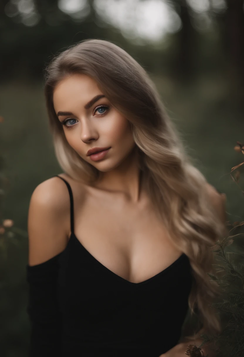 Woman with tank top sexy girl with blue eyes, Portrait Sophie Mudd, Portrait de Corinna Kopf, cheveux blonds et grands yeux, selfie of a young woman, Les yeux dans le club Violet Myers, ohne Maquillage, maquillage naturel, Look directly into the camera, Visage avec Artgram, dezentes Maquillage, Superbe photo du corps entier, dans la chambre, Fission