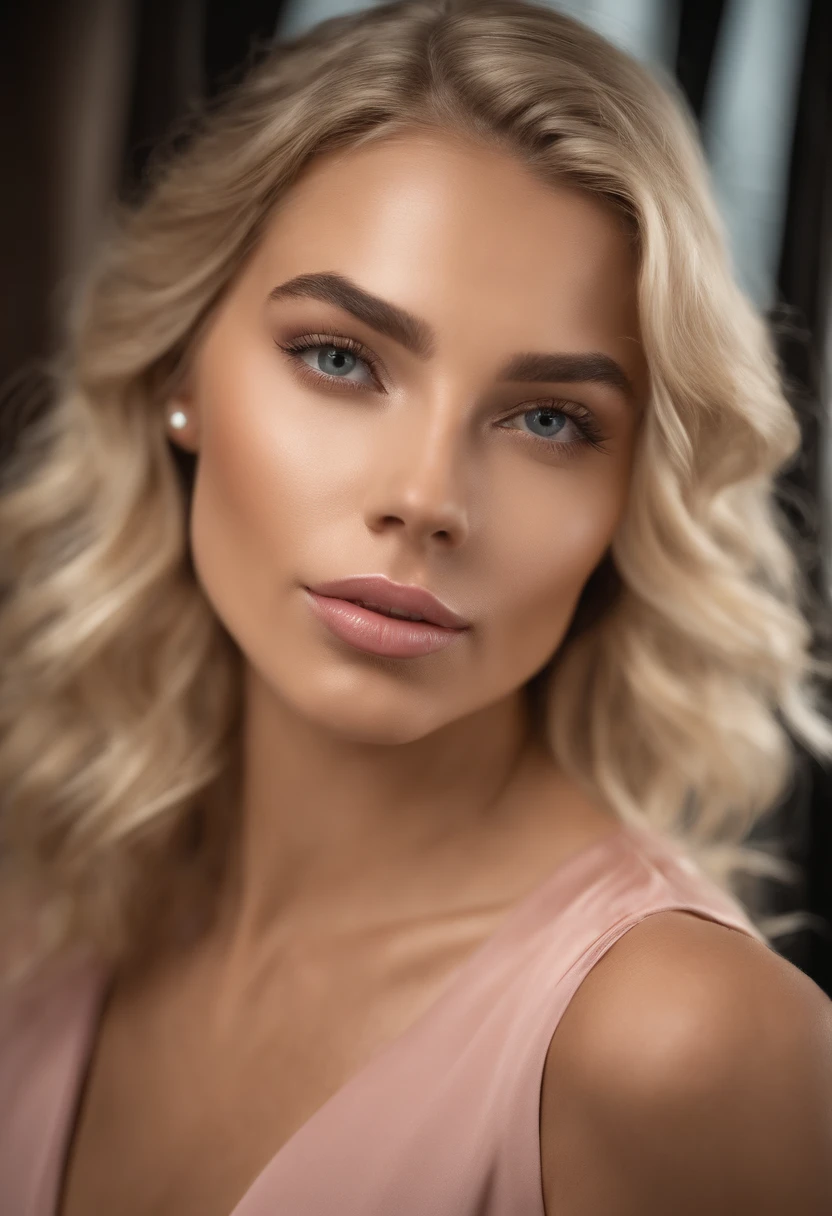 (beste-Qualit,haut:1.2),Ultra-detailed,Young beautiful Swedish blonde woman,Model photographed in a realistic nightclub,Courbes de corps parfaites,magnifique,Sensuel,pale skinned,Lignes de bronzage,Serrures en or fluide,Regard intense,yeux expressifs,Stunning facial features,sourcils fins,full pink lips,Delicate contours of the face,symmetrical face,slender silhouette,Physique voluptueux, mais tonique,Apparence naturelle et impeccable,Meilleure posture du club