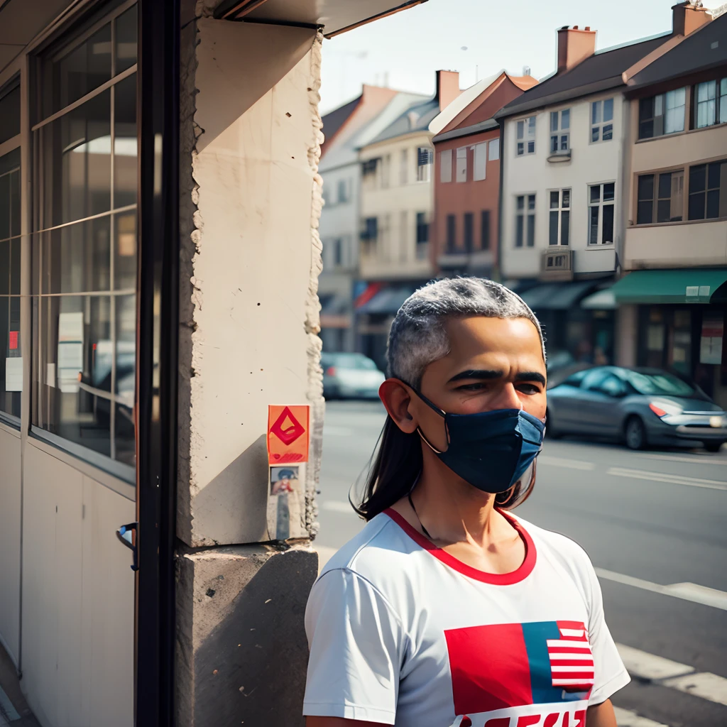 a human with an Obama mask --auto --s2