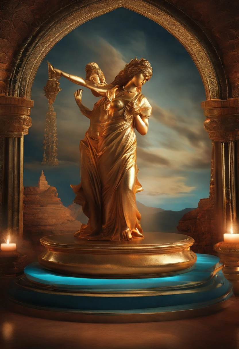 Venus and the sun god embrace