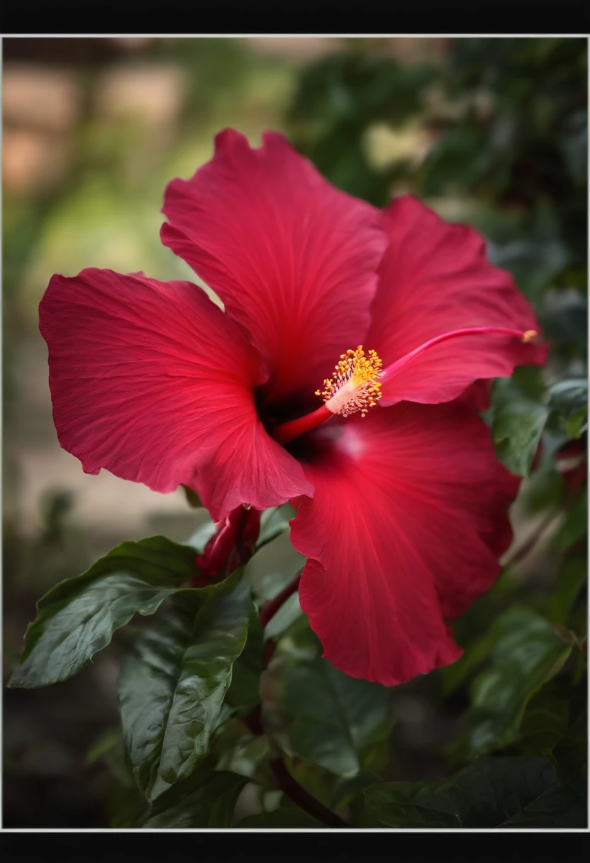 Hibiscus out of the water