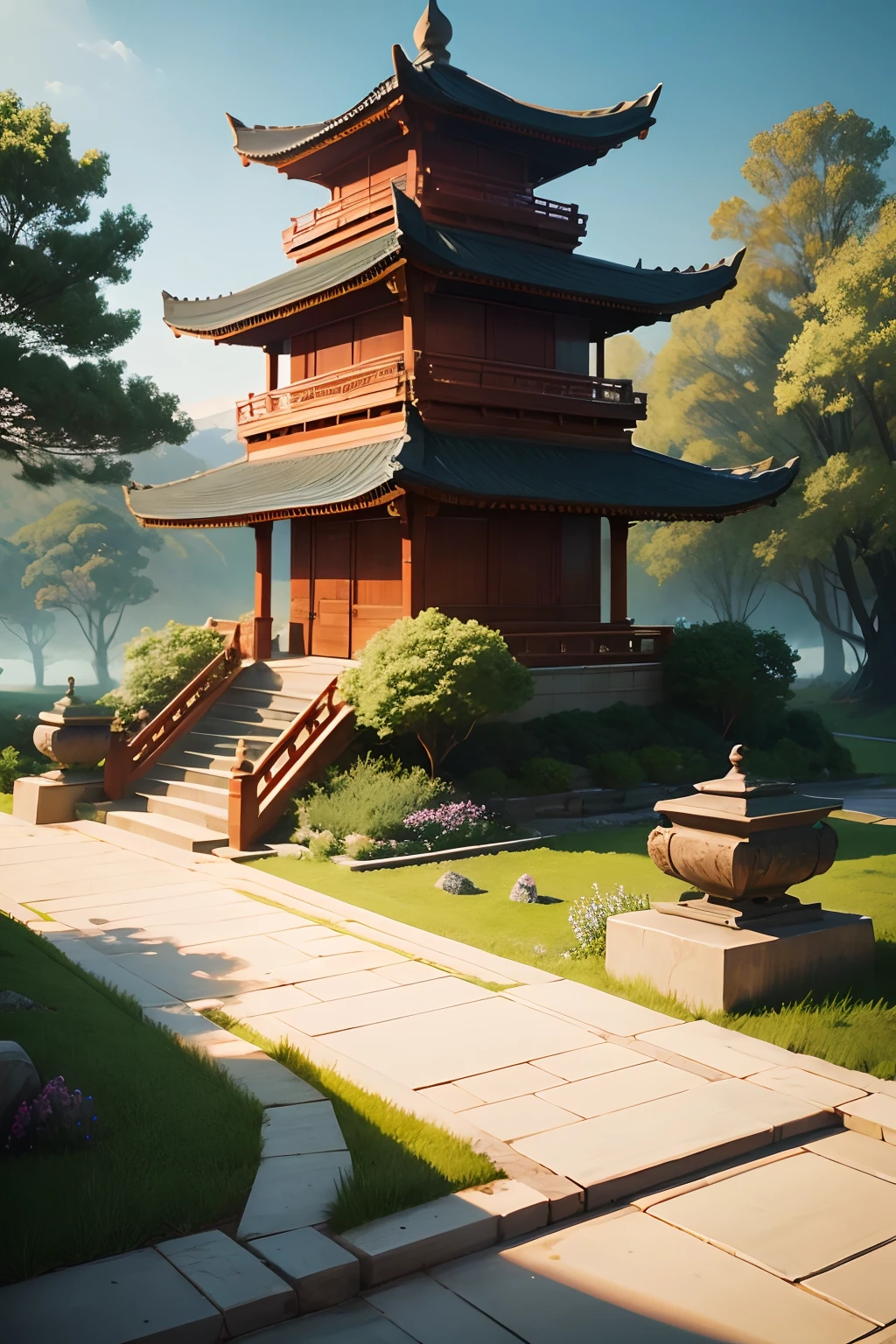 The atmosphere is a little more majestic