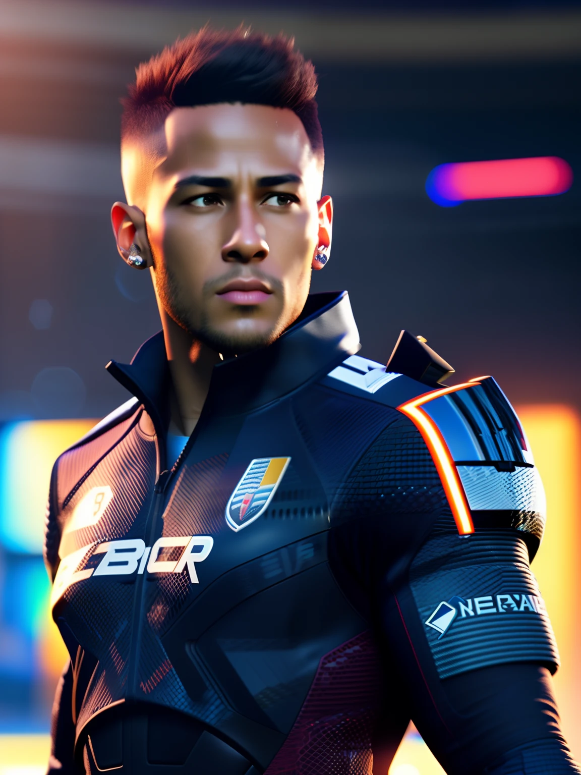 fking_scifi，Neymar，Jerseys，Background bokeh，Mass effect, fking_cinema_v2