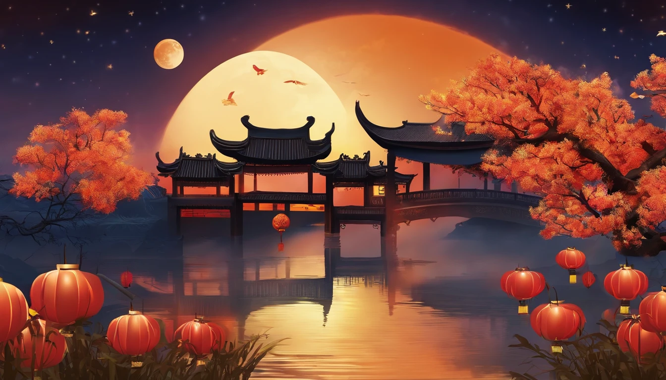 Mid-Autumn Festival solar term poster