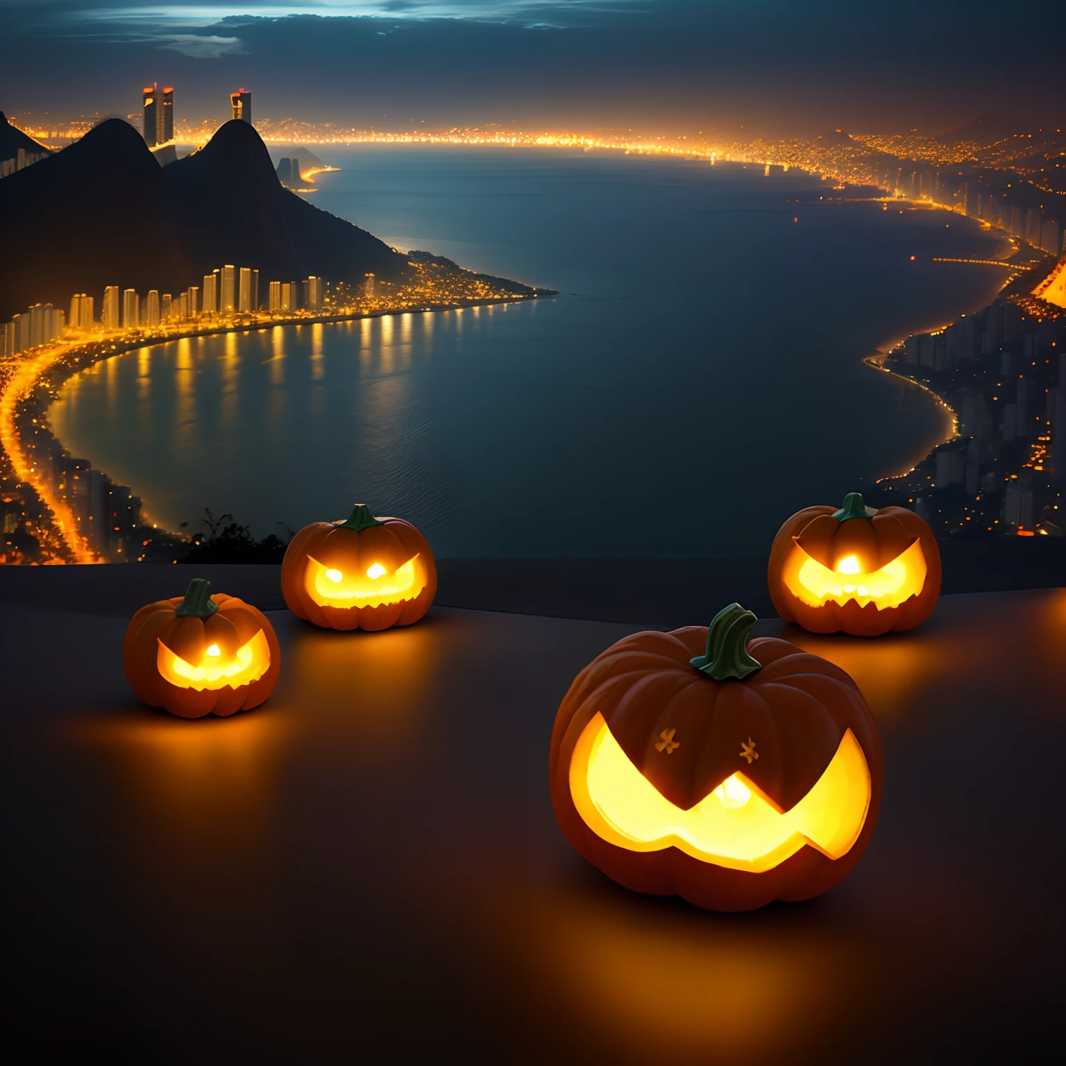 rio de janeiro, At night, pumpkin, darker, terror