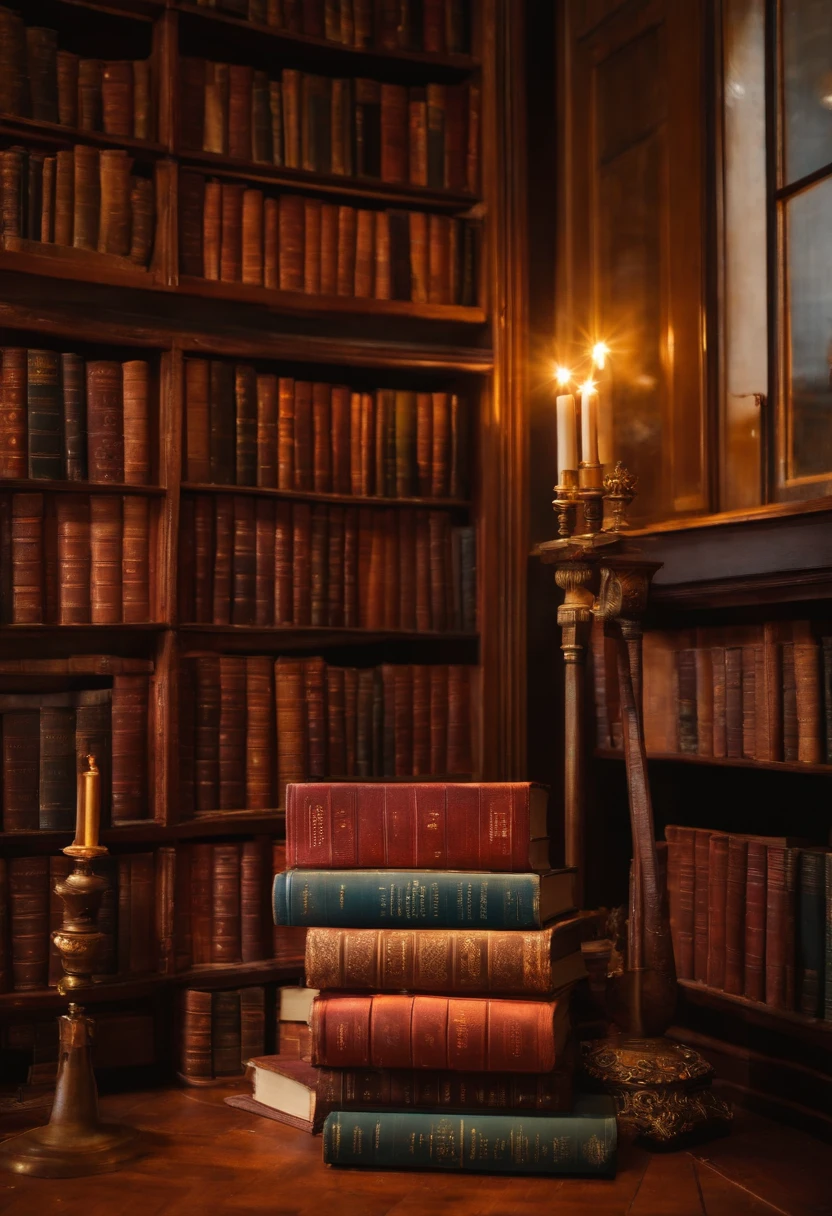 livros aberto com feixes de luz