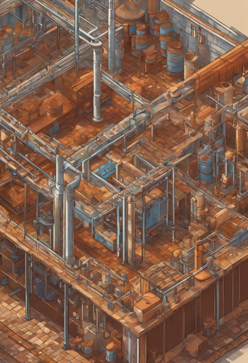 pixelart,medieval times,Renaissance,((Inside a textile factory)),glass,loom,canvas,silkouette,Hanging blankets and clothes