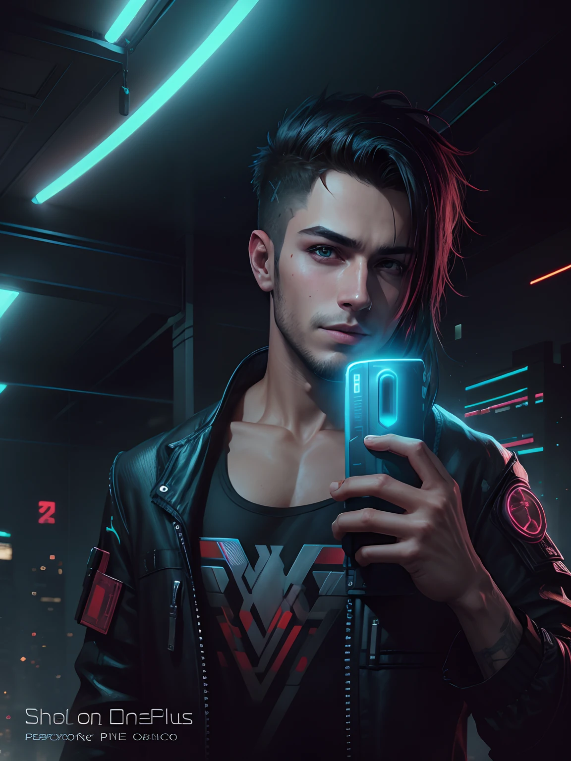 Cyberpunk, handsome boy, change background, change clothes, realistic face, potrait background,4k quality