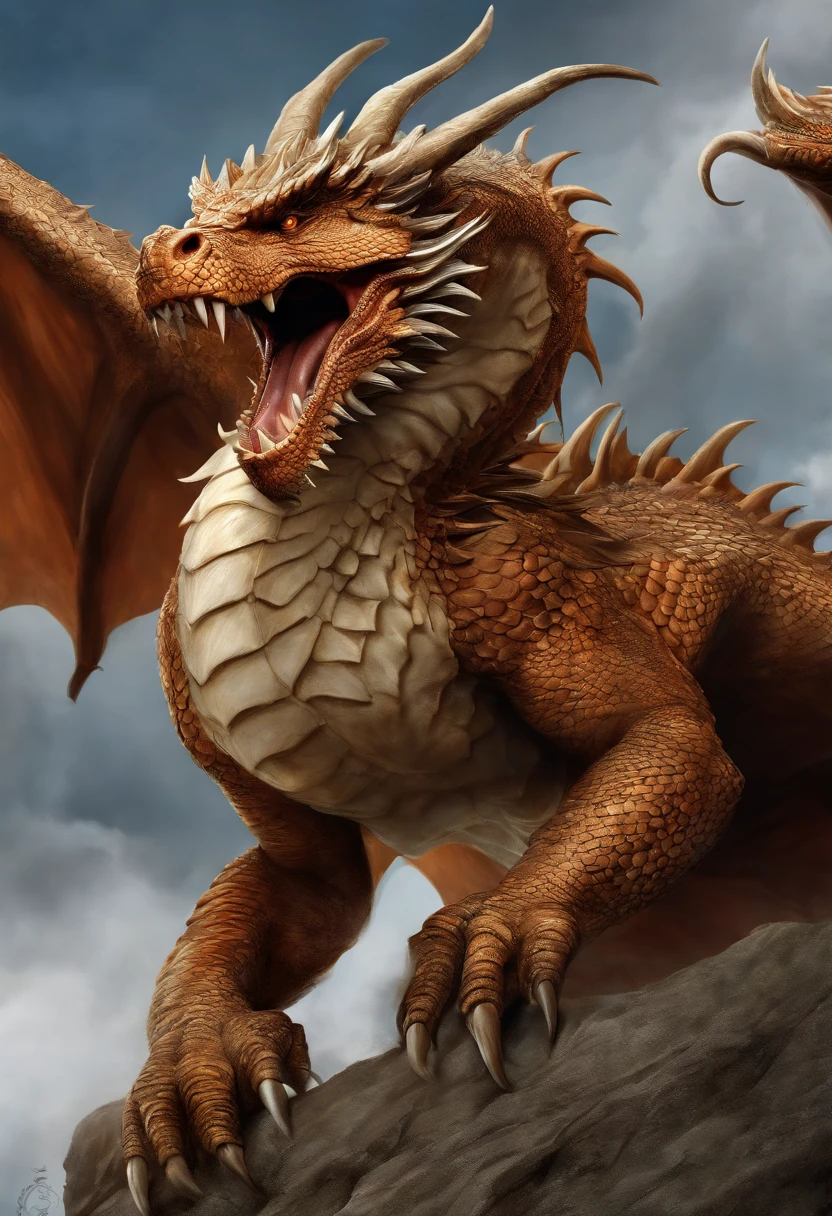 a drawing of a dragon flying with sharp teeth and sharp teeth, dragon art, epic pencil illustration, detailed dragon, by Adam Marczyński, by Sava Šumanović, by Arthur Pan, a dragon, well designed female dragon, all wings exposed, show entire wings