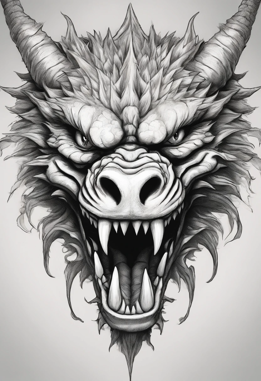 a drawing of a dragon head with sharp teeth and sharp teeth, dragon portrait, dragon face, portrait of a dragon, dragon art, epic pencil illustration, dragon head, detailed dragon, by Adam Marczyński, dragon head!, dragon with scars, by Sava Šumanović, by Arthur Pan, a dragon, well designed female dragon head, dragon mouth