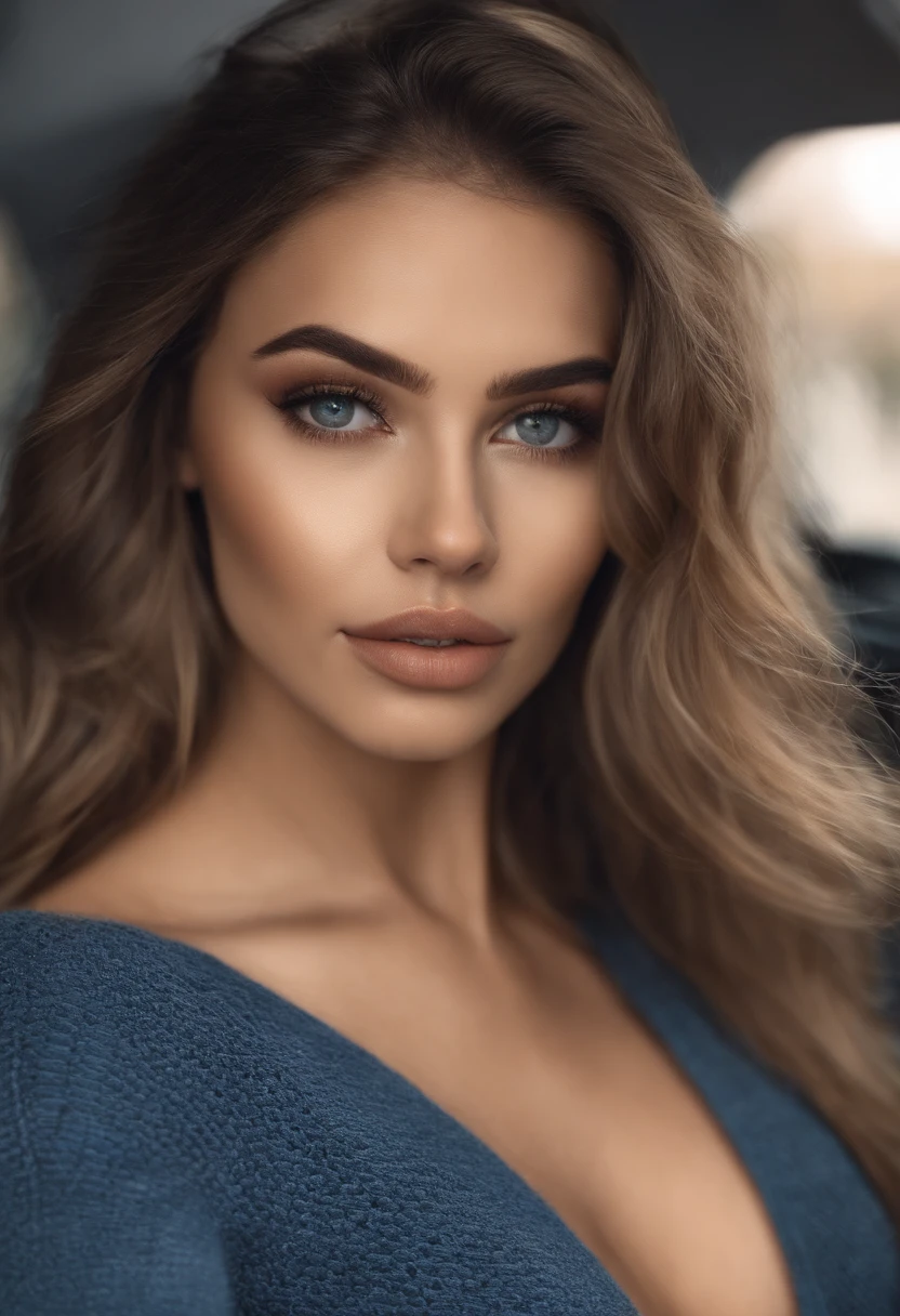 Arafed Mujer totalmente , Chica sexy con ojos azules, ultra realista, meticulosamente detallado, Retrato Sophie Mudd, cabello rubio y ojos grandes, selfie de una mujer joven, Ojos del dormitorio, Violeta Myers, sin maquillaje, Maquillaje natural, staring directly into camera, cara con artgram, maquillaje sutil, En el dormitorio, Medium to large size bust, cabello rubio pelo rubio , en bikini ,cuerpo completo, sentada en un coche ,cuerpo completo y desnudo , en ropa interior ,tetas al aire