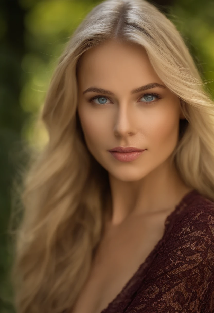 realistic photo of a MyNataLee woman posing in front of the camera, Glamorous photo shoot, very long and straight blonde hair, yeux bleus, beautiful face very thin, very slim, bouche pulpeuse, MyNataLee femme, anatomie parfaite, fille en forme, staring into the camera, vue de face, walking towards the camera:1.2, hanche forte:1.2, hanche large:1.3, Femme de 25 ans