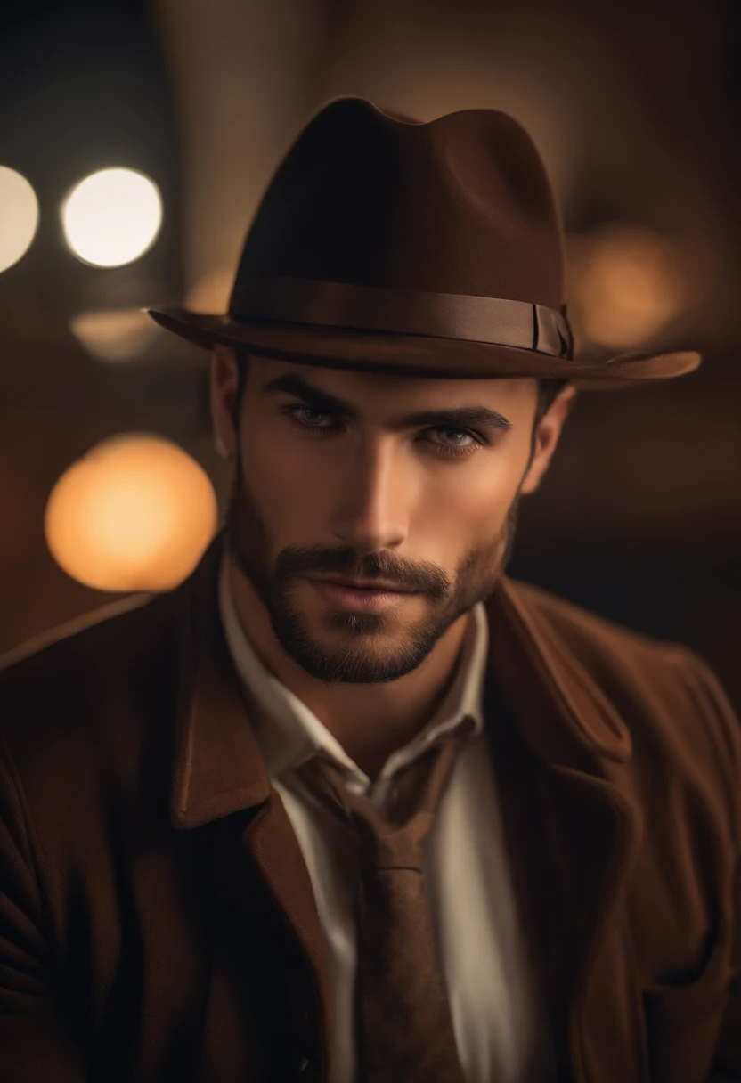 La mejor calidad,Ultra detallado,realista:1.37,Hombre guapo,cara hermosa,ojos color miel  detallados,strong jawline,barba de rastrojo,sonrisa encantadora,Traje con clase,cabello elegante,afeitado,Postura segura,caballero,Mirada cautivadora,bien arreglado,profesional,Apariencia similar a la de un modelo,vivid colors,Studio lighting,Warm color tone,Medio:retrato