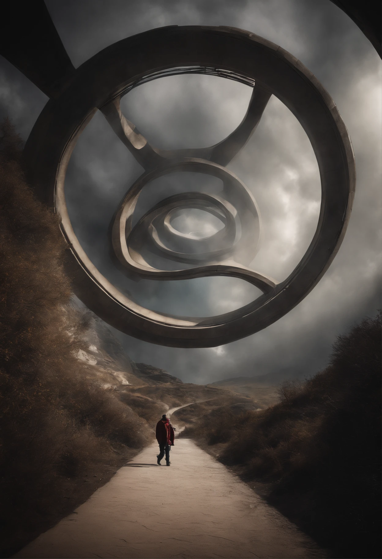 Megaestrutura Torre Fantasia Sci-Fi Top Quality Universo, slow steps towards the light,