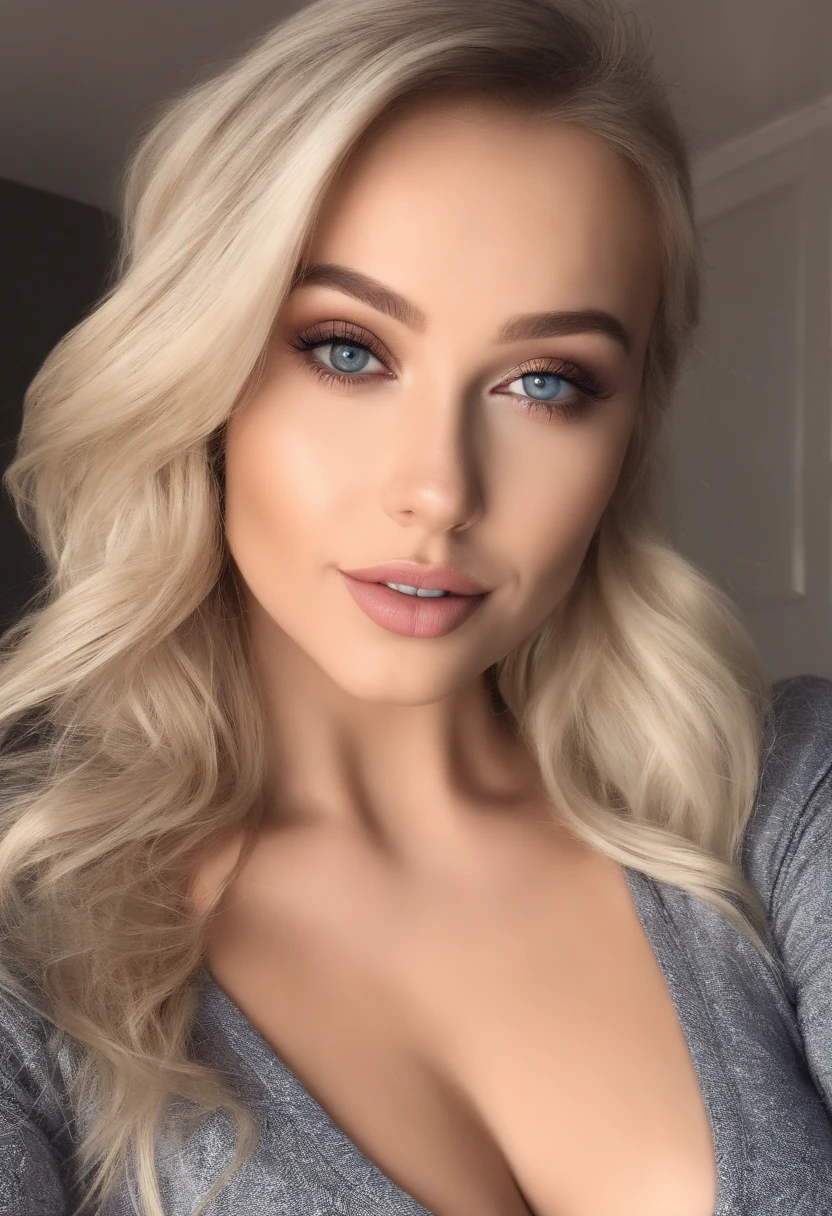 woman with matching tank top and panties, Sexy girl with blue eyes, portrait sophie mudd, portrait corinna kopf, blonde hair and large eyes, Selfie einer jungen Frau, Augen im Schlafzimmer, Violet Myers, ohne Make-up, Natural makeup, Blick direkt in die Kamera, Gesicht mit Artgram, dezentes Make-up, Stunning full body shot, im Schlafzimmer, Spaltung