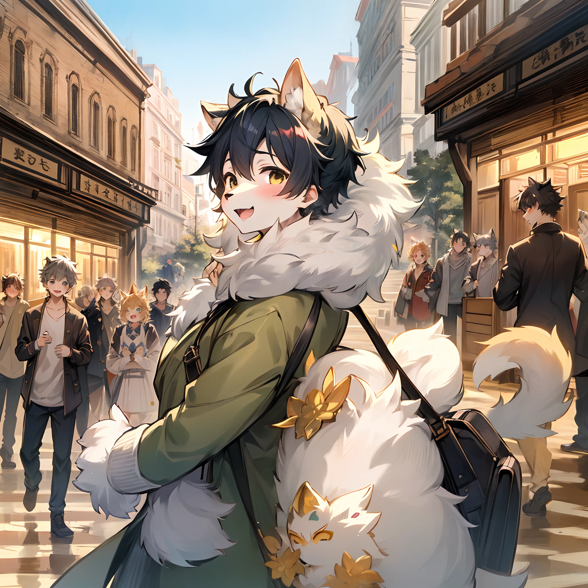 super high resolution, detailed background, World Heritage Site, 6+boys, 6+girls, Happy, joyful, absurdres(Photos of solo travelers)(kemono, furry anthro),