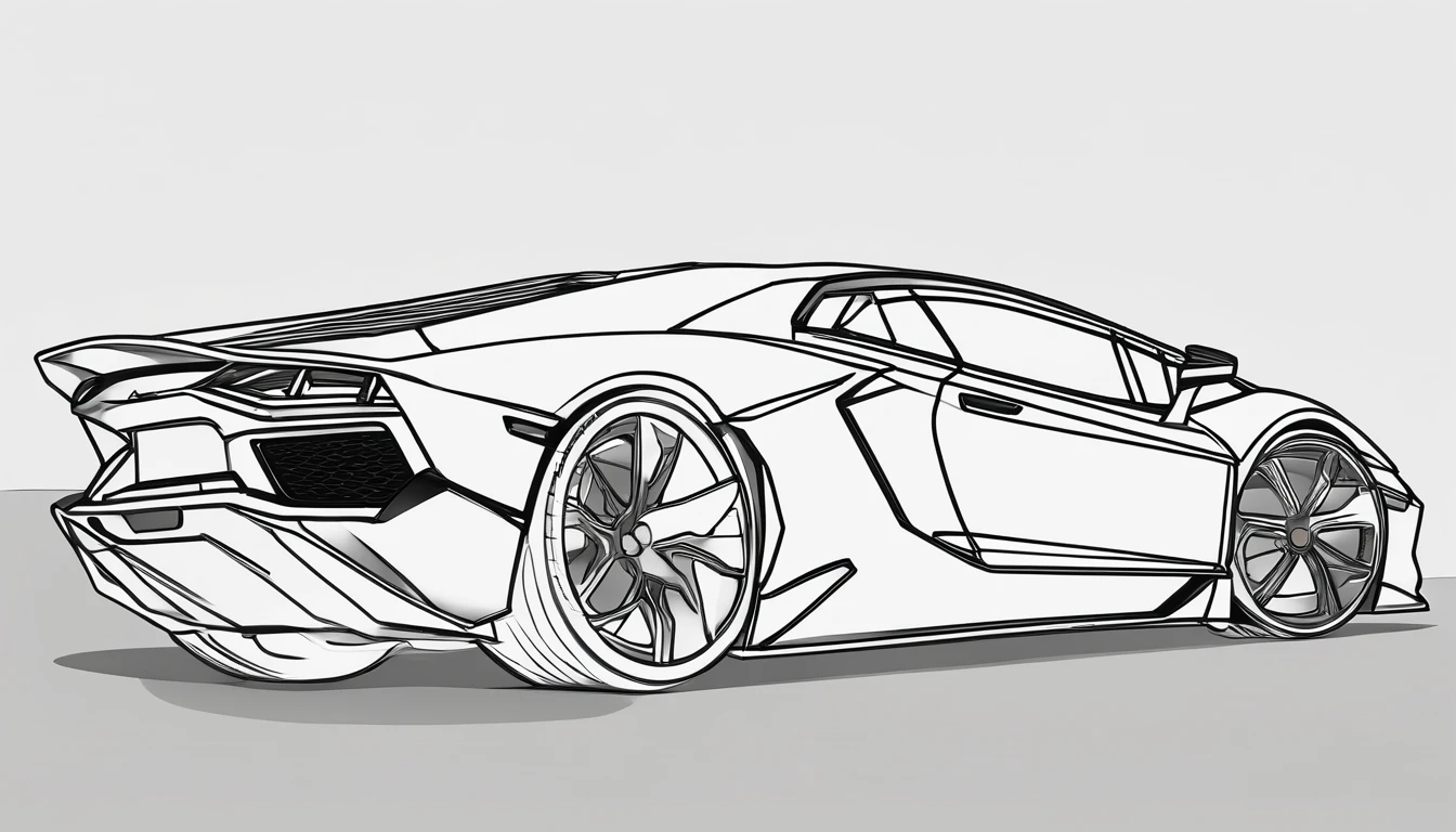 lamborghin AVENTADOR from one side