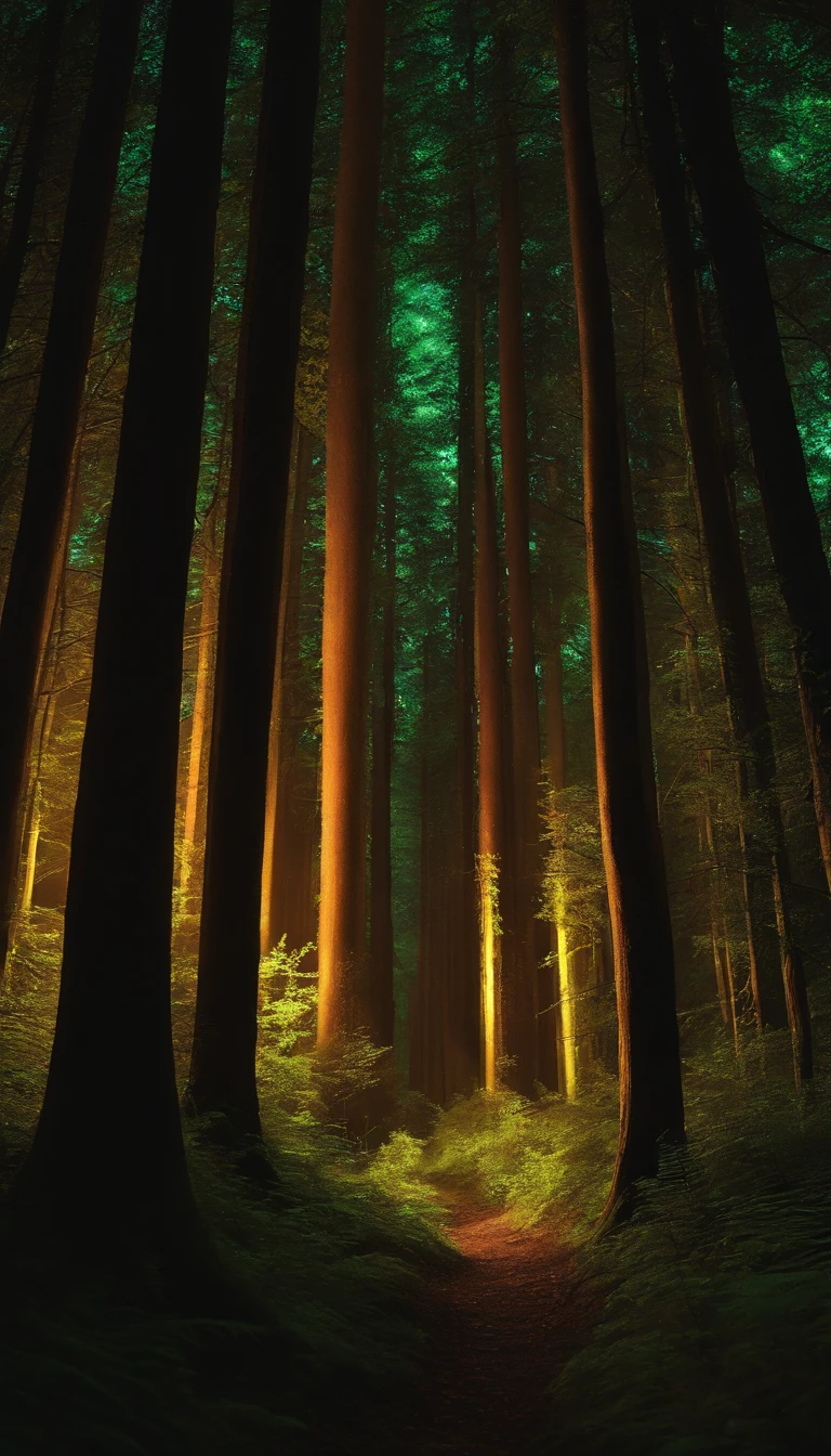 ln the forest，glowworm，Realiy，A high resolution