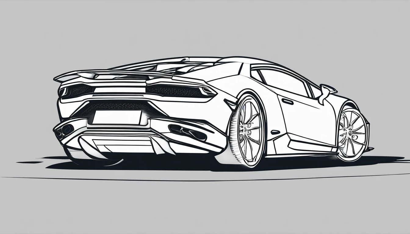 lamborghin huracan from one side