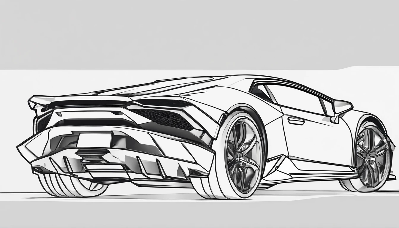 lamborghin huracan from one side