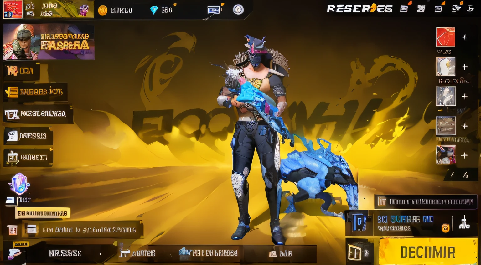 Escreva a frase : jogando com inscritos